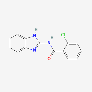 molecular formula C14H10ClN3O B10968445 N-(1H-benzimidazol-2-yl)-2-chlorobenzamide 