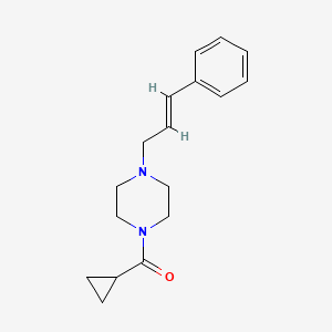 molecular formula C17H22N2O B10968447 cyclopropyl{4-[(2E)-3-phenylprop-2-en-1-yl]piperazin-1-yl}methanone 