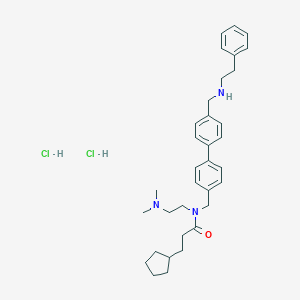 B109685 N-[2-(Dimethylamino)ethyl]-N-[[4'-[[(2-phenylethyl)amino]methyl][1,1'-biphenyl]-4-YL]methyl]cyclopentanepropanamide dihydrochloride CAS No. 864741-95-7