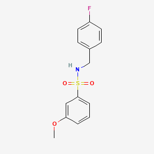 N-(4-fluorobenzyl)-3-methoxybenzenesulfonamide