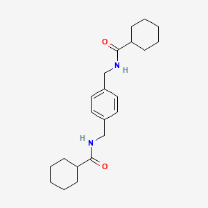 N,N'-(benzene-1,4-diyldimethanediyl)dicyclohexanecarboxamide