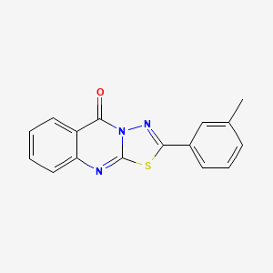 2-(3-methylphenyl)-5H-[1,3,4]thiadiazolo[2,3-b]quinazolin-5-one