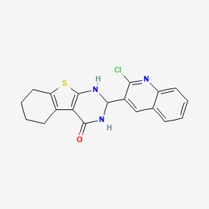 2-(2-chloroquinolin-3-yl)-2,3,5,6,7,8-hexahydro[1]benzothieno[2,3-d]pyrimidin-4(1H)-one