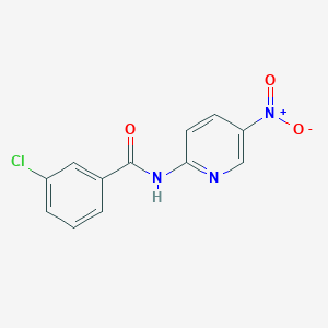 molecular formula C12H8ClN3O3 B10968610 3-chloro-N-(5-nitropyridin-2-yl)benzamide 