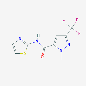 1-methyl-N-(1,3-thiazol-2-yl)-3-(trifluoromethyl)-1H-pyrazole-5-carboxamide