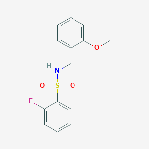 2-fluoro-N-(2-methoxybenzyl)benzenesulfonamide