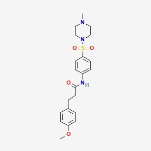 3-(4-methoxyphenyl)-N-{4-[(4-methylpiperazin-1-yl)sulfonyl]phenyl}propanamide