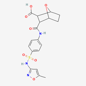 3-({4-[(5-Methyl-1,2-oxazol-3-yl)sulfamoyl]phenyl}carbamoyl)-7-oxabicyclo[2.2.1]heptane-2-carboxylic acid