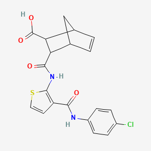 3-({3-[(4-Chlorophenyl)carbamoyl]thiophen-2-yl}carbamoyl)bicyclo[2.2.1]hept-5-ene-2-carboxylic acid