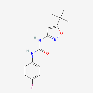 1-(5-Tert-butyl-1,2-oxazol-3-yl)-3-(4-fluorophenyl)urea