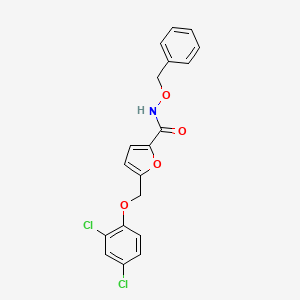 N-(benzyloxy)-5-[(2,4-dichlorophenoxy)methyl]furan-2-carboxamide