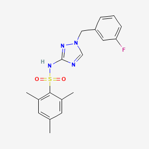 N-[1-(3-fluorobenzyl)-1H-1,2,4-triazol-3-yl]-2,4,6-trimethylbenzenesulfonamide