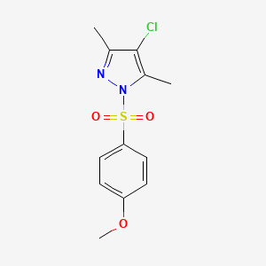 4-chloro-1-[(4-methoxyphenyl)sulfonyl]-3,5-dimethyl-1H-pyrazole