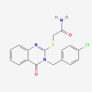 2-{[3-(4-Chlorobenzyl)-4-oxo-3,4-dihydroquinazolin-2-yl]sulfanyl}acetamide