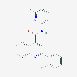 2-(2-chlorophenyl)-N-(6-methylpyridin-2-yl)quinoline-4-carboxamide