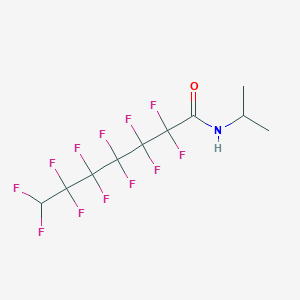 molecular formula C10H9F12NO B10968829 2,2,3,3,4,4,5,5,6,6,7,7-dodecafluoro-N-(propan-2-yl)heptanamide 