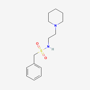 1-phenyl-N-[2-(piperidin-1-yl)ethyl]methanesulfonamide