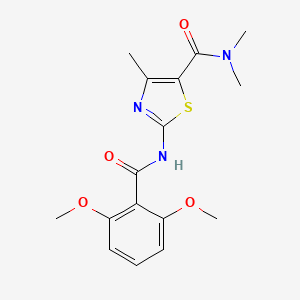 2-[(2,6-dimethoxybenzoyl)amino]-N,N,4-trimethyl-1,3-thiazole-5-carboxamide