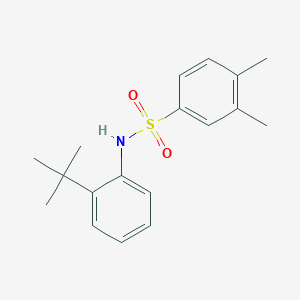 N-(2-tert-butylphenyl)-3,4-dimethylbenzenesulfonamide