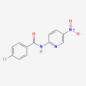 molecular formula C12H8ClN3O3 B10968907 4-chloro-N-(5-nitropyridin-2-yl)benzamide 