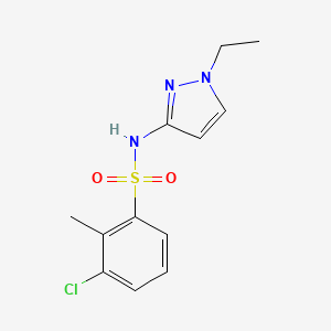 3-chloro-N-(1-ethyl-1H-pyrazol-3-yl)-2-methylbenzenesulfonamide