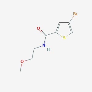 molecular formula C8H10BrNO2S B10968955 4-bromo-N-(2-methoxyethyl)thiophene-2-carboxamide 