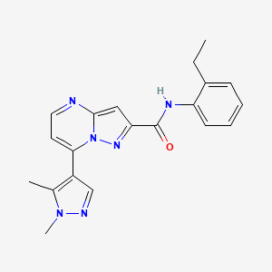 7-(1,5-dimethyl-1H-pyrazol-4-yl)-N-(2-ethylphenyl)pyrazolo[1,5-a]pyrimidine-2-carboxamide