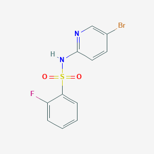 N-(5-bromopyridin-2-yl)-2-fluorobenzenesulfonamide