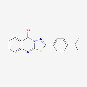 2-[4-(propan-2-yl)phenyl]-5H-[1,3,4]thiadiazolo[2,3-b]quinazolin-5-one