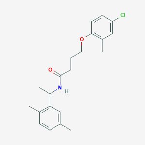 4-(4-chloro-2-methylphenoxy)-N-[1-(2,5-dimethylphenyl)ethyl]butanamide