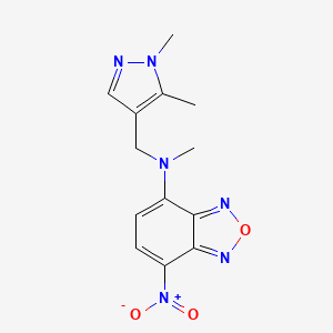 N-[(1,5-dimethyl-1H-pyrazol-4-yl)methyl]-N-methyl-7-nitro-2,1,3-benzoxadiazol-4-amine