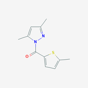 molecular formula C11H12N2OS B10969174 (3,5-dimethyl-1H-pyrazol-1-yl)(5-methylthiophen-2-yl)methanone 