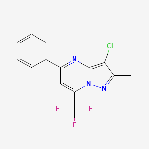 3-Chloro-2-methyl-5-phenyl-7-(trifluoromethyl)pyrazolo[1,5-a]pyrimidine