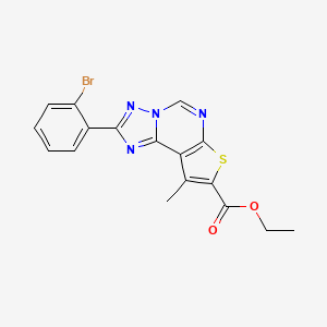 Ethyl 2-(2-bromophenyl)-9-methylthieno[3,2-e][1,2,4]triazolo[1,5-c]pyrimidine-8-carboxylate