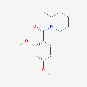 molecular formula C16H23NO3 B10969201 (2,4-Dimethoxyphenyl)(2,6-dimethylpiperidin-1-yl)methanone 