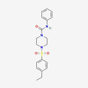 4-[(4-ethylphenyl)sulfonyl]-N-phenylpiperazine-1-carboxamide