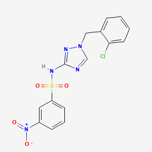 N-[1-(2-chlorobenzyl)-1H-1,2,4-triazol-3-yl]-3-nitrobenzenesulfonamide