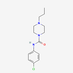 molecular formula C14H20ClN3O B10969290 N-(4-chlorophenyl)-4-propylpiperazine-1-carboxamide 