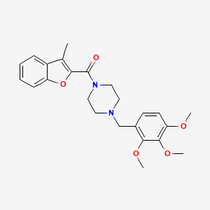 (3-Methyl-1-benzofuran-2-yl)[4-(2,3,4-trimethoxybenzyl)piperazin-1-yl]methanone