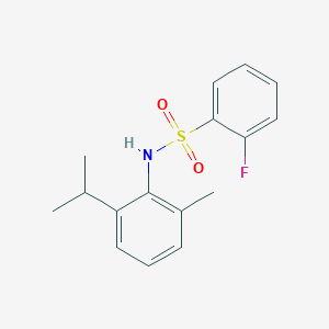 2-fluoro-N-[2-methyl-6-(propan-2-yl)phenyl]benzenesulfonamide