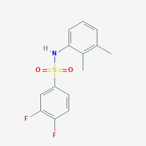 molecular formula C14H13F2NO2S B10969319 N-(2,3-dimethylphenyl)-3,4-difluorobenzenesulfonamide 