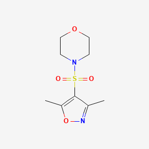 molecular formula C9H14N2O4S B10969327 4-[(3,5-Dimethyl-1,2-oxazol-4-yl)sulfonyl]morpholine 