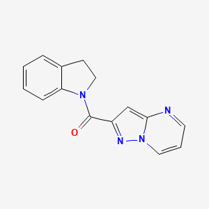 2,3-dihydro-1H-indol-1-yl(pyrazolo[1,5-a]pyrimidin-2-yl)methanone