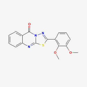 2-(2,3-dimethoxyphenyl)-5H-[1,3,4]thiadiazolo[2,3-b]quinazolin-5-one