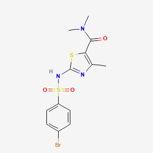 2-{[(4-bromophenyl)sulfonyl]amino}-N,N,4-trimethyl-1,3-thiazole-5-carboxamide