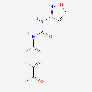 molecular formula C12H11N3O3 B10969385 1-(4-Acetylphenyl)-3-(1,2-oxazol-3-yl)urea 