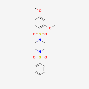 1-[(2,4-Dimethoxyphenyl)sulfonyl]-4-[(4-methylphenyl)sulfonyl]piperazine