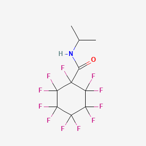 molecular formula C10H8F11NO B10969412 1,2,2,3,3,4,4,5,5,6,6-undecafluoro-N-(propan-2-yl)cyclohexanecarboxamide 