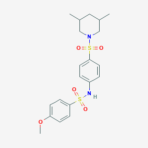 N-{4-[(3,5-dimethylpiperidin-1-yl)sulfonyl]phenyl}-4-methoxybenzenesulfonamide