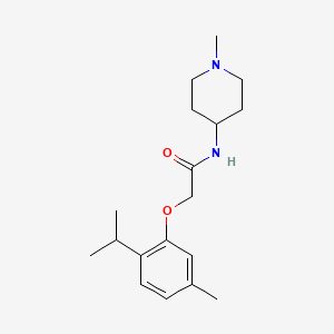 N-(1-methylpiperidin-4-yl)-2-[5-methyl-2-(propan-2-yl)phenoxy]acetamide